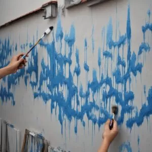 painting a wall